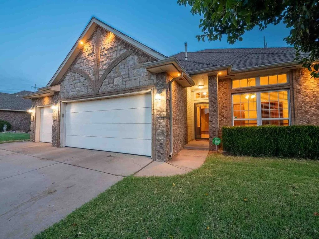 Evening House with Warm Lighting